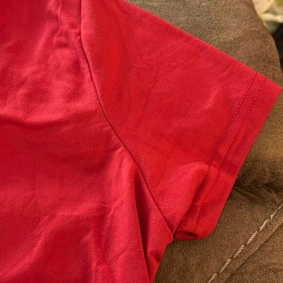 WearAll Womens Tie Up Crop Top Short Sleeve Stretch Open Top - Red - XS - NWOT - Picture 7 of 9